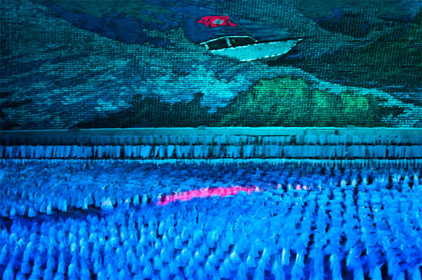 N. Korea's Mass Games or 100,000 Human Pixels