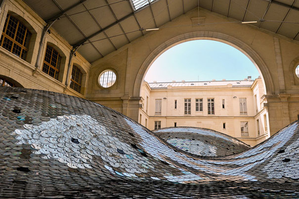 Wastelandscape Made of 65,000 Old CDs 