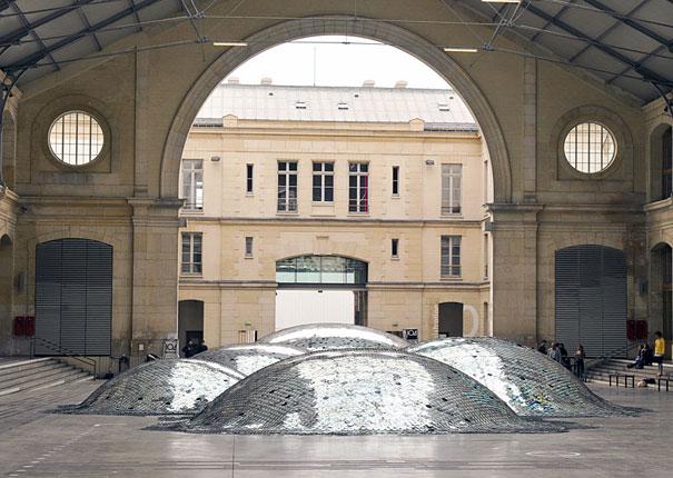 Wastelandscape Made of 65,000 Old CDs 