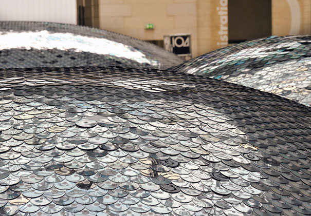 Wastelandscape Made of 65,000 Old CDs 