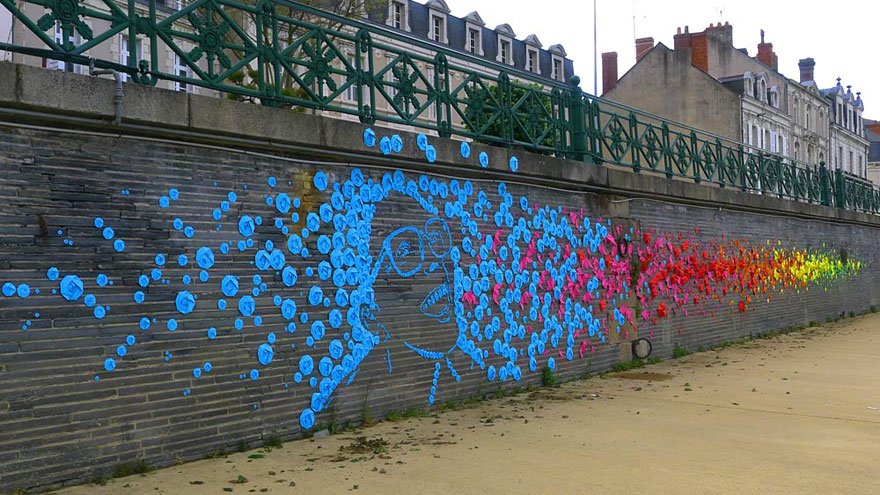 New Origami Street Art by Mademoiselle Maurice