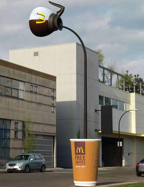 30 Creative Ads Using Oversized Objects 30 Creative Ads Using Oversized Objects
