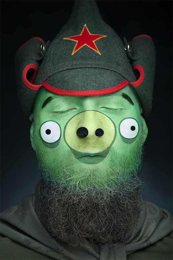 Models' Faces Turned Into Stunning Optical Illusions By Creative Russian Duo