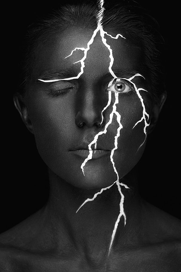 Models' Faces Turned Into Stunning Optical Illusions By Creative Russian Duo