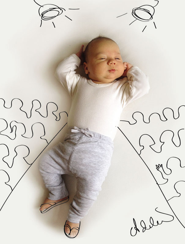 Mom Turns Her Baby's Napping Positions Into Art