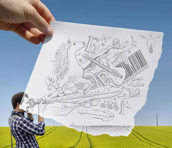 Pencil vs Camera by Ben Heine (Part II) Pencil vs Camera by Ben Heine (Part II)
