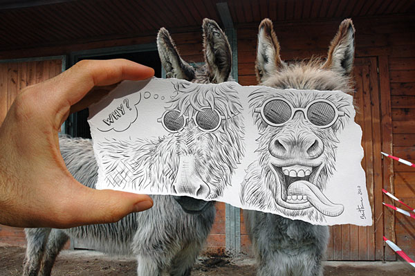 Pencil versus Camera by Ben Heine