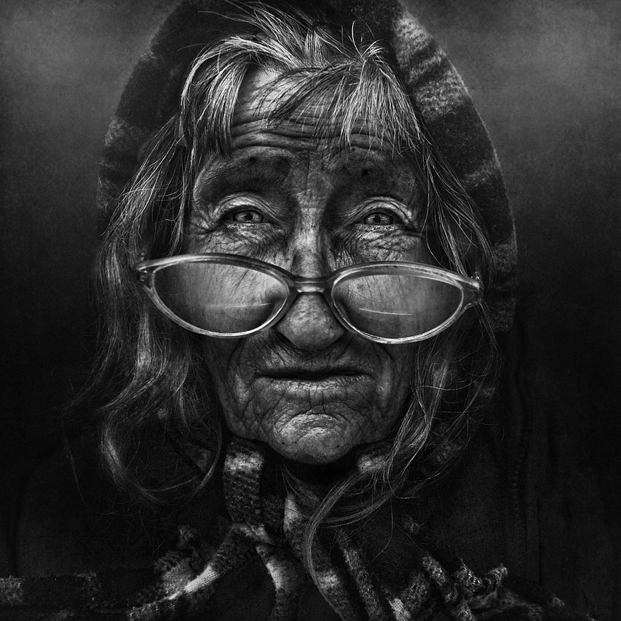Haunting Black and White Portraits of Homeless People by Lee Jeffries