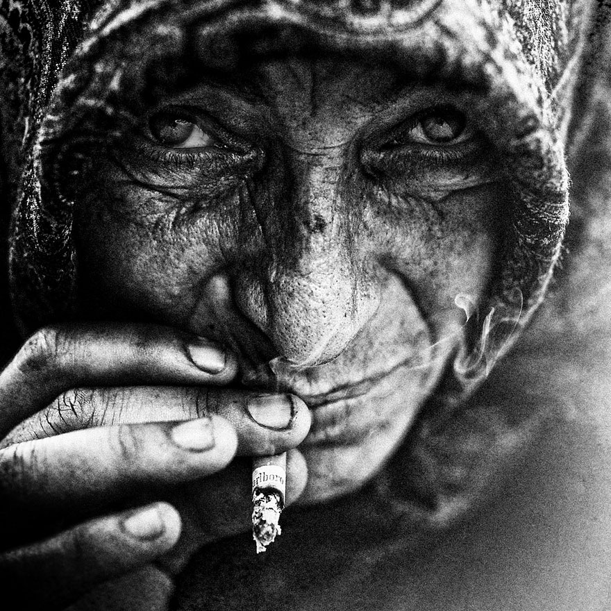 Haunting Black and White Portraits of Homeless People by Lee Jeffries