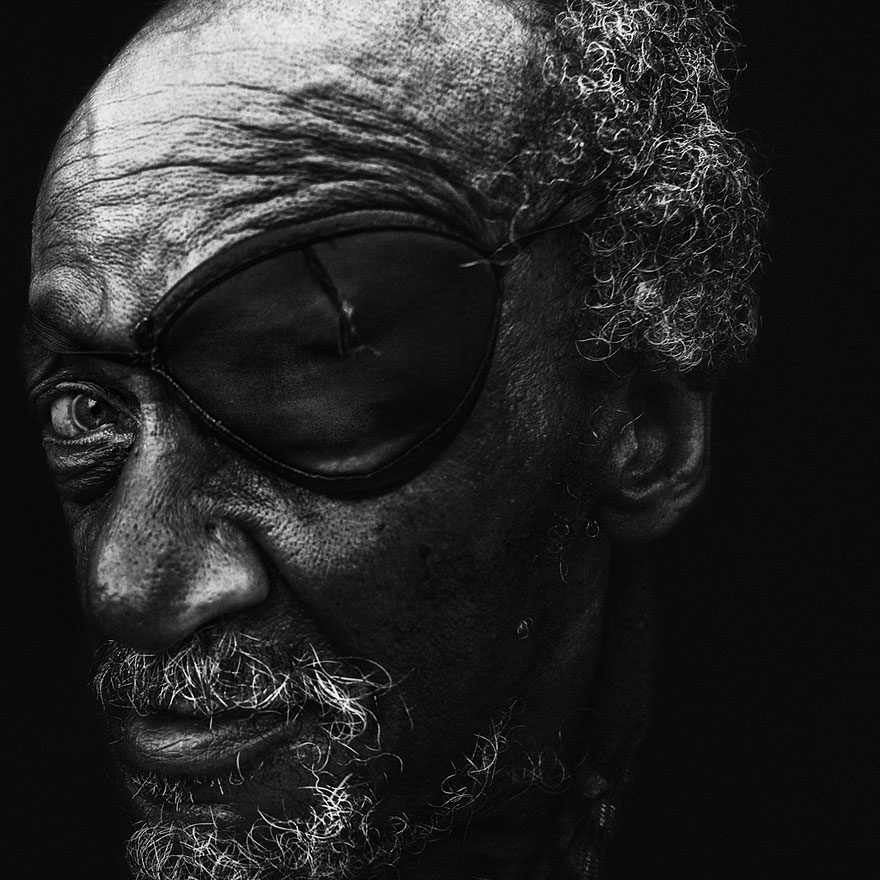 Haunting Black and White Portraits of Homeless People by Lee Jeffries