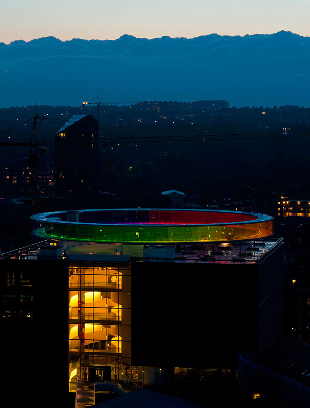 Your Rainbow Panorama: A Giant 360° Colorful Rooftop Walkway in Denmark