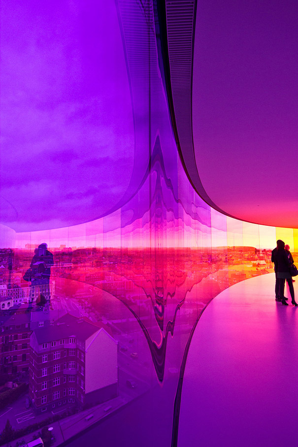 Your Rainbow Panorama: A Giant 360° Colorful Rooftop Walkway in Denmark