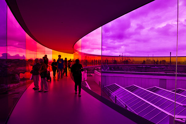 Your Rainbow Panorama: A Giant 360° Colorful Rooftop Walkway in Denmark