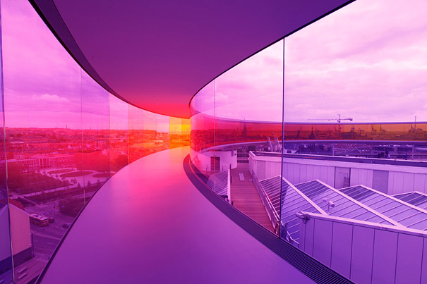 Your Rainbow Panorama: A Giant 360° Colorful Rooftop Walkway in Denmark