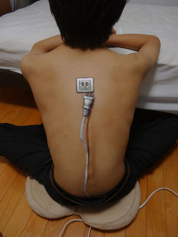 More Creepily Realistic Body Art by Chooo-San More Creepily Realistic Body Art by Chooo-San