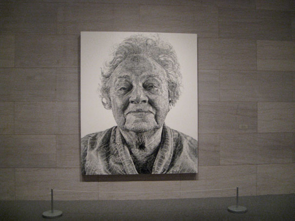 Portrait Made of Thousands of Fingerprints