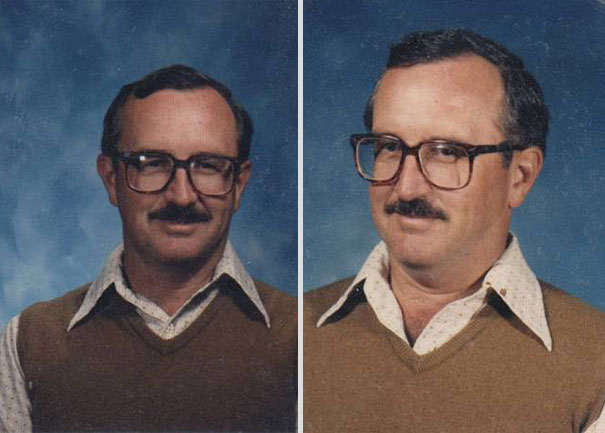 School Teacher Wears The Same Outfit For Yearbook Pictures for 40 Years School Teacher Wears The Same Outfit For Yearbook Pictures for 40 Years