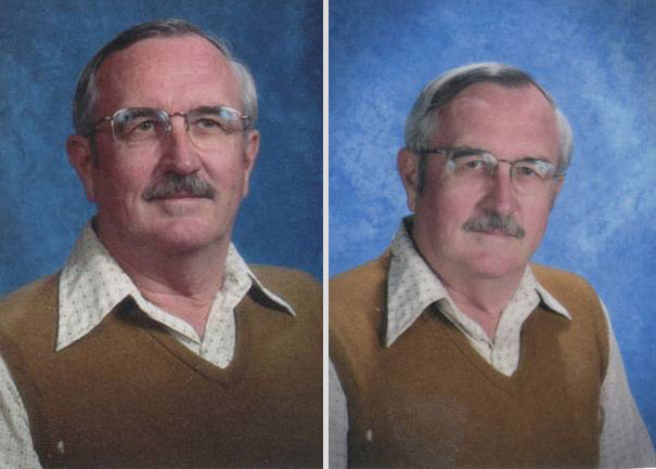 School Teacher Wears The Same Outfit For Yearbook Pictures for 40 Years School Teacher Wears The Same Outfit For Yearbook Pictures for 40 Years