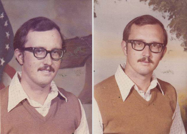 School Teacher Wears The Same Outfit For Yearbook Pictures for 40 Years School Teacher Wears The Same Outfit For Yearbook Pictures for 40 Years