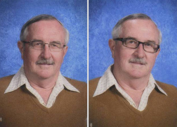 School Teacher Wears The Same Outfit For Yearbook Pictures for 40 Years