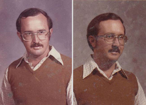 School Teacher Wears The Same Outfit For Yearbook Pictures for 40 Years