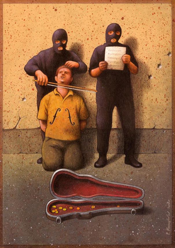 Satirical Illustrations by Pawel Kuczynski Satirical Illustrations by Pawel Kuczynski