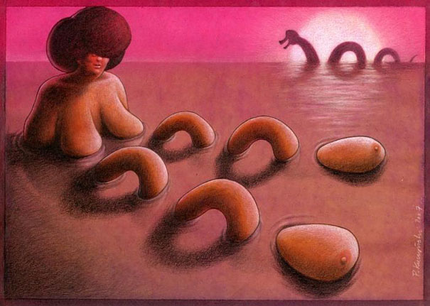 Satirical Illustrations by Pawel Kuczynski