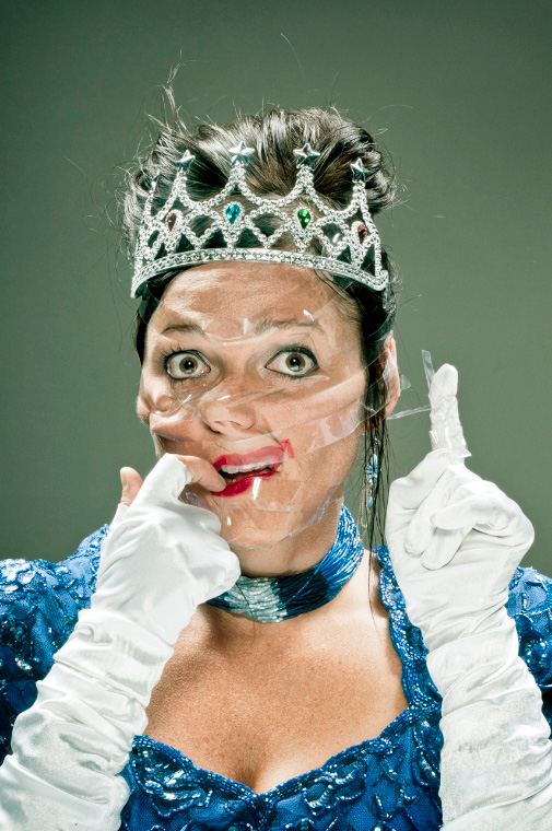 Distorted Scotch Tape Portraits by Wes Naman