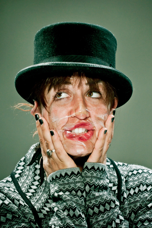 Distorted Scotch Tape Portraits by Wes Naman