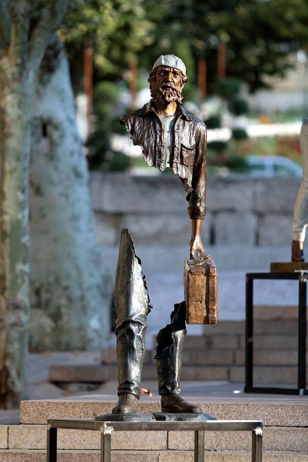 The Beautifully Imperfect Bronze Sculptures Of Bruno Catalano Are Not All There