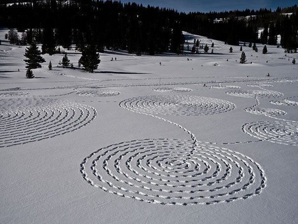 Snow Drawings by Sonja Hinrichsen