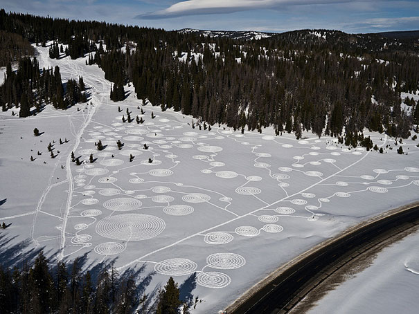 Snow Drawings by Sonja Hinrichsen
