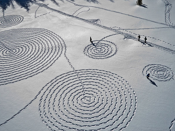 Snow Drawings by Sonja Hinrichsen Snow Drawings by Sonja Hinrichsen