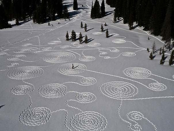 Snow Drawings by Sonja Hinrichsen