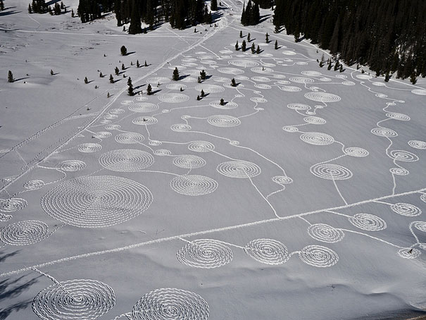 Snow Drawings by Sonja Hinrichsen