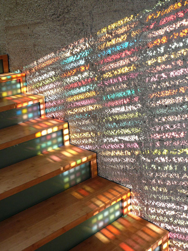 Stained Glass Door Made Of Pantone Swatches