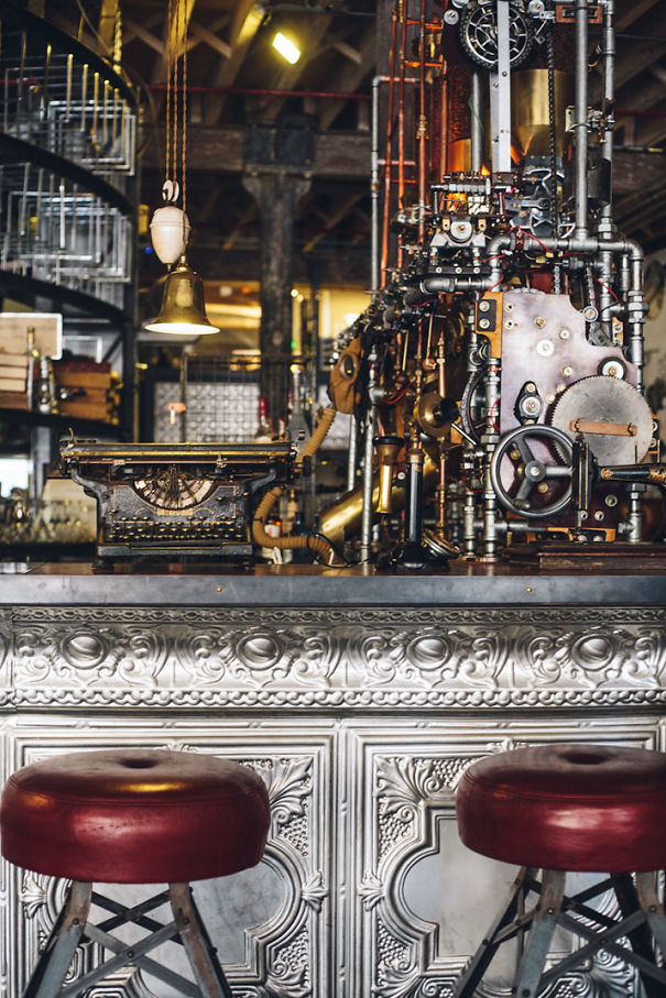 Awesome Steampunk Interior Design At Truth Cafe In South Africa