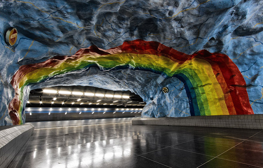 Stunning Underground Art In Stockholm&rsquo;s Metro Station