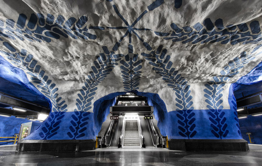 Stunning Underground Art In Stockholm’s Metro Station Stunning Underground Art In Stockholm’s Metro Station
