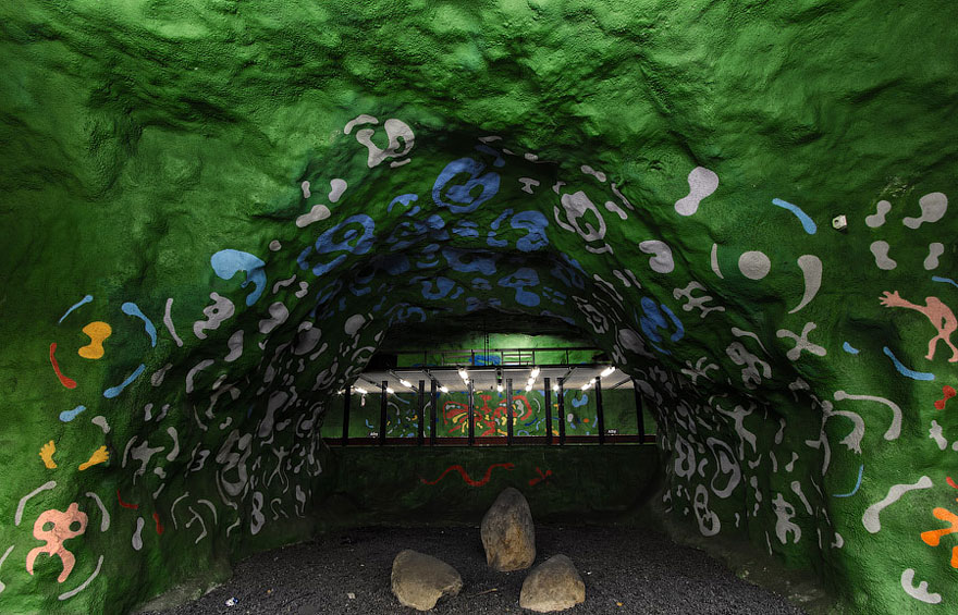 Stunning Underground Art In Stockholm&rsquo;s Metro Station