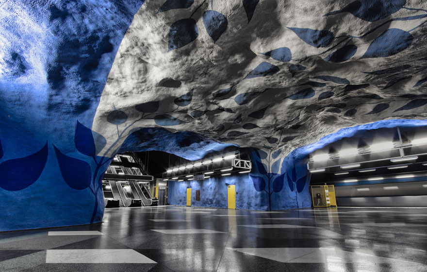 Stunning Underground Art In Stockholm’s Metro Station Stunning Underground Art In Stockholm’s Metro Station