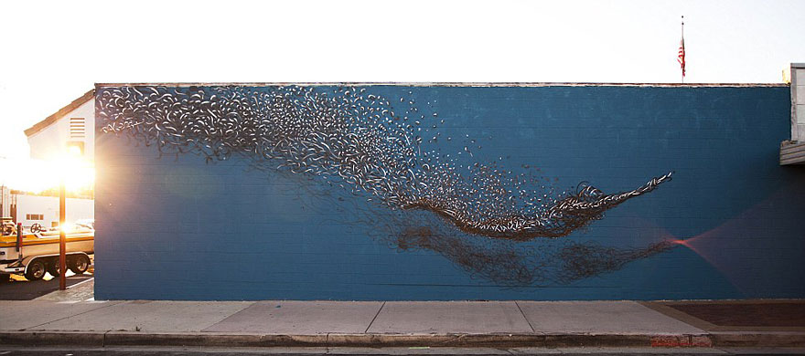 Beautifully Detailed Street Art by Traveling Chinese Artist DALeast Beautifully Detailed Street Art by Traveling Chinese Artist DALeast