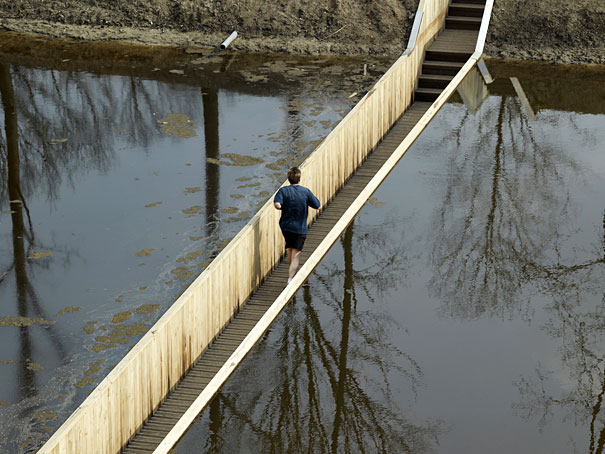 Invisible Pedestrian Bridge in Netherlands Invisible Pedestrian Bridge in Netherlands