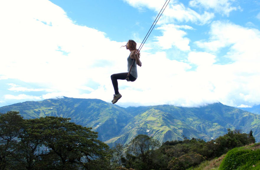 The Swing At The End Of The World Lets You Swing 2,600 Meters Above Sea Level The Swing At The End Of The World Lets You Swing 2,600 Meters Above Sea Level