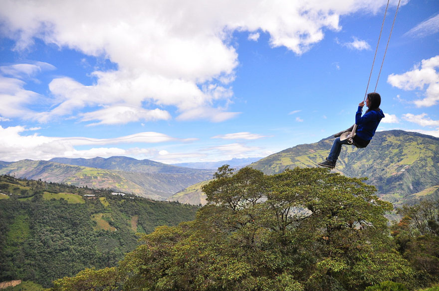 The Swing At The End Of The World Lets You Swing 2,600 Meters Above Sea Level The Swing At The End Of The World Lets You Swing 2,600 Meters Above Sea Level