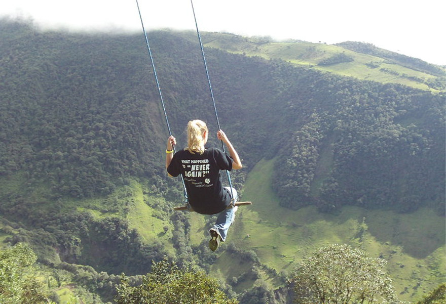 The Swing At The End Of The World Lets You Swing 2,600 Meters Above Sea Level The Swing At The End Of The World Lets You Swing 2,600 Meters Above Sea Level