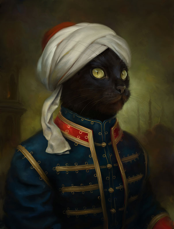Classy Portraits of Cats Portrayed As Royalty Classy Portraits of Cats Portrayed As Royalty