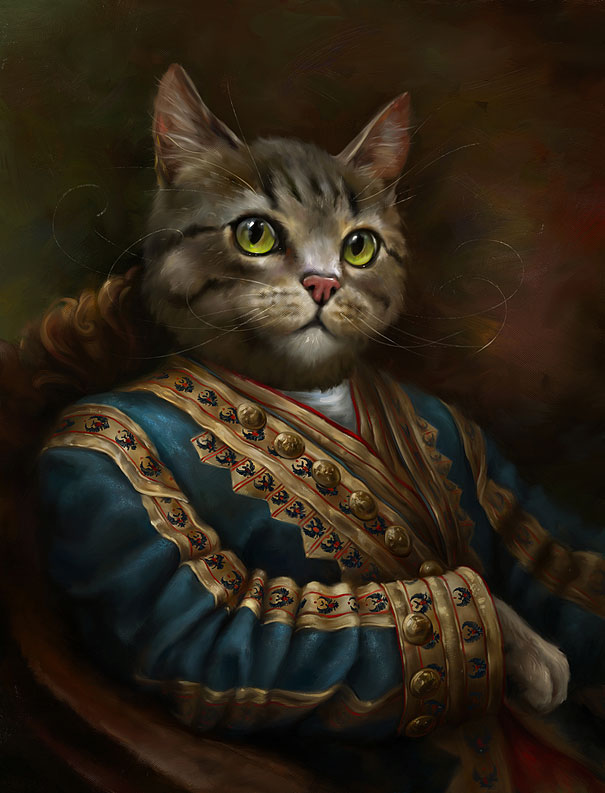 Classy Portraits of Cats Portrayed As Royalty Classy Portraits of Cats Portrayed As Royalty