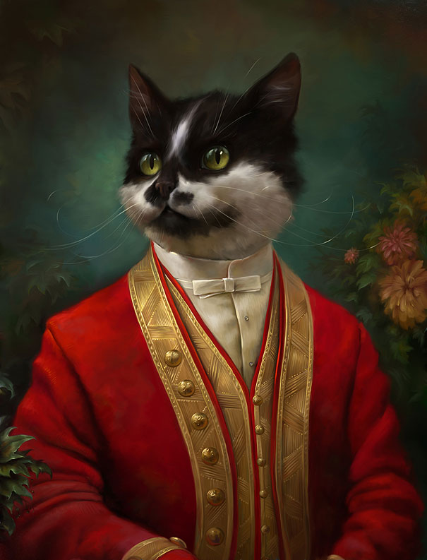 Classy Portraits of Cats Portrayed As Royalty