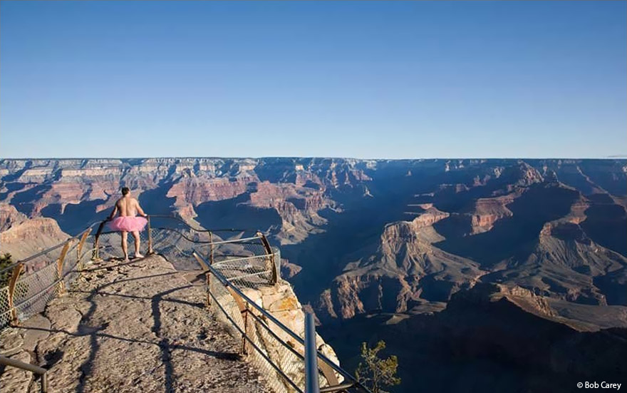 Man Puts On A Pink Tutu And Travels The World To Bring A Smile To His Wife Fighting Breast Cancer